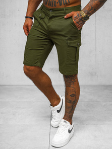 Pantalones cortos chinos de hombre verde OZONEE NB/MP0188MV