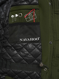 Chaqueta de mujer caqui OZONEE O/W377Z