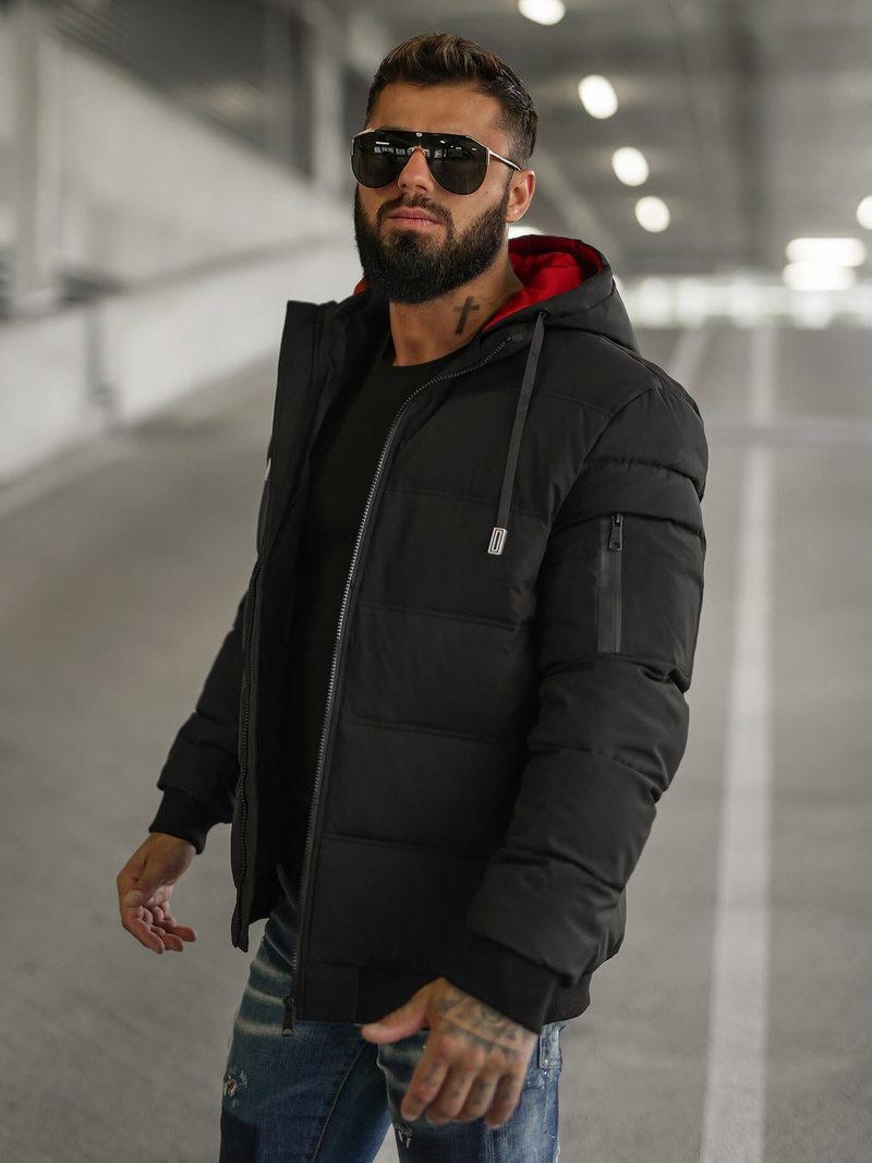 Chaqueta de hombre negra OZONEE JS/31M5003Z
