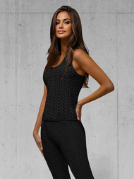 Conjunto de chándal de dos piezas de negro OZONEE JS/YW88037/1Z