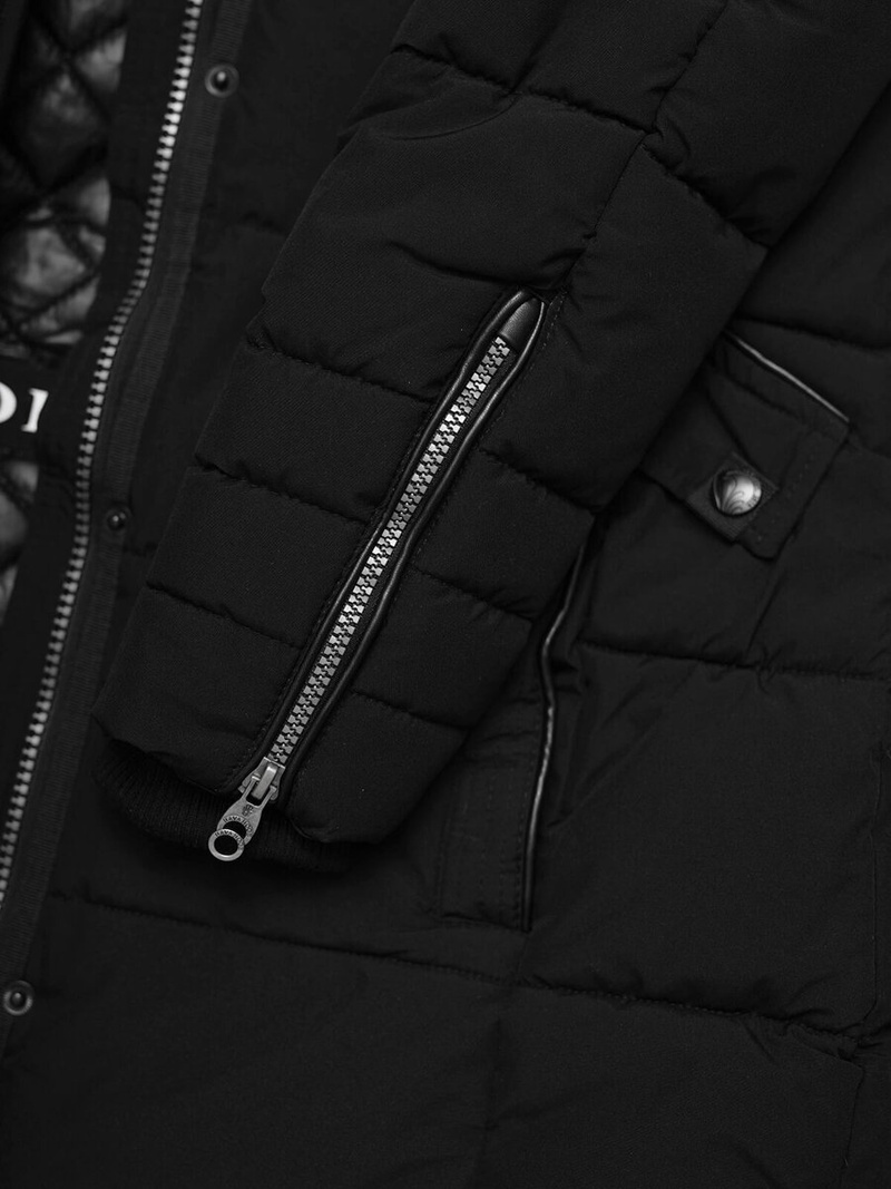 Chaqueta de mujer negra OZONEE O/W377