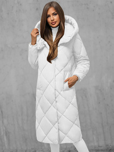 Chaqueta de mujer blanca OZONEE JS/5M3173/281