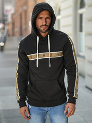 Sudadera de hombre negra OZONEE JS/8B1729/3