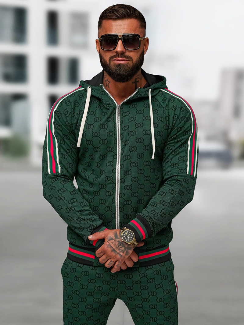 Chándal de hombre verde OZONEE O/FF5111AB