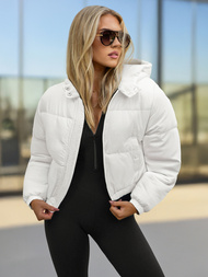 Chaqueta de mujer blanca OZONEE JS/5M3260/281Z