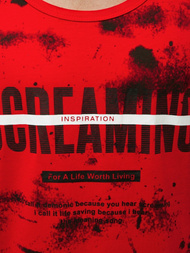 Camiseta sin mangas de hombre roja OZONEE JS/SS11053Z