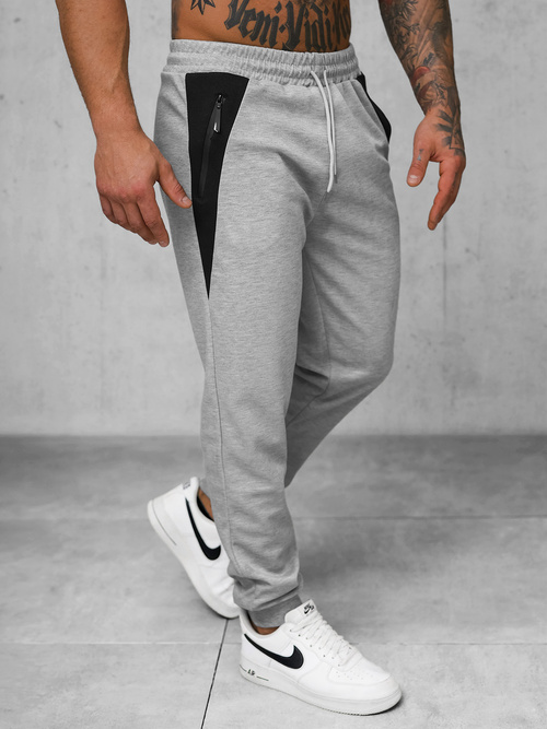 Pantalón de chándal de hombre gris OZONEE JS/15K1813/2