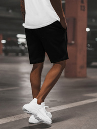 Pantalón corto de hombre negras OZONEE JS/8K100/3Z
