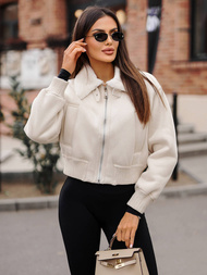 Chaqueta de mujer crudo OZONEE O/81326