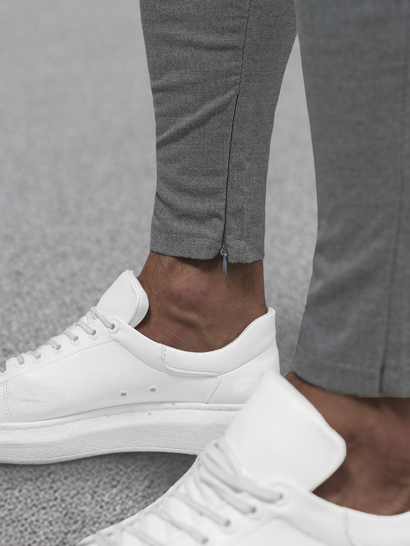 Pantalón chino de hombre gris oscuro OZONEE DJ/3300