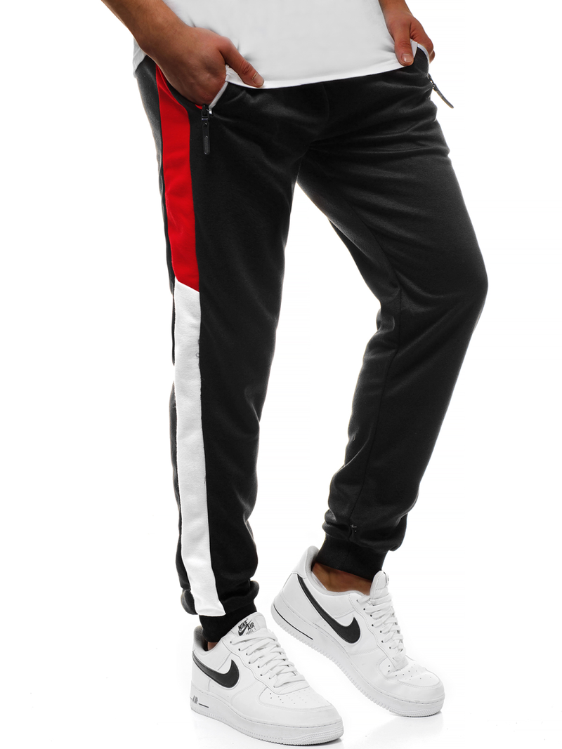 Pantalón de chándal de hombre negras OZONEE JS/JZ11027