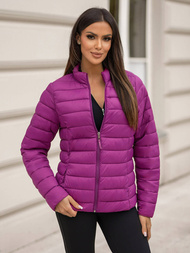 Chaqueta de mujer rosa oscuro OZONEE JS/11Z8170