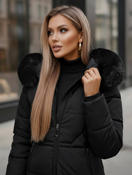 Chaqueta de mujer negra OZONEE JS/16M9099/392Z