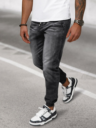 Vaqueros jogger de hombre negras OZONEE NB/MP0135N