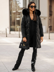 Chaqueta de mujer negra OZONEE JS/16M9202/392