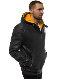 Chaqueta de hombre negro-amarilla OZONEE N/6132Z