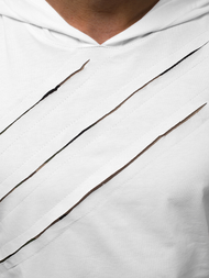 Camiseta sin mangas de hombre blanca OZONEE O/1254Z