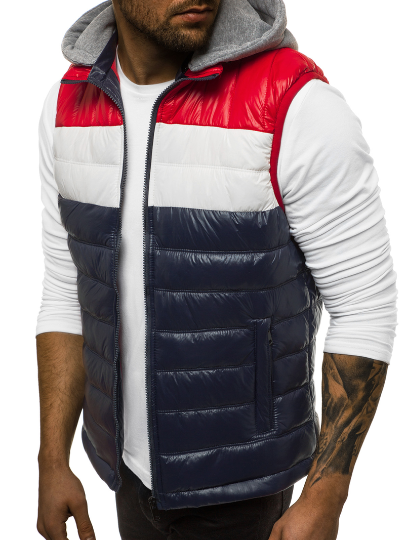 Chaleco de hombre azul marino OZONEE N/6105