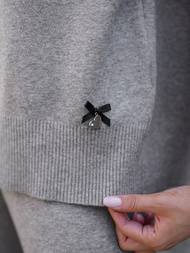 Conjunto de chándal de dos piezas gris OZONEE JS/53C5203/2