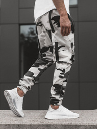 Pantalón jogger de hombre negro-blancos OZONEE O/11102