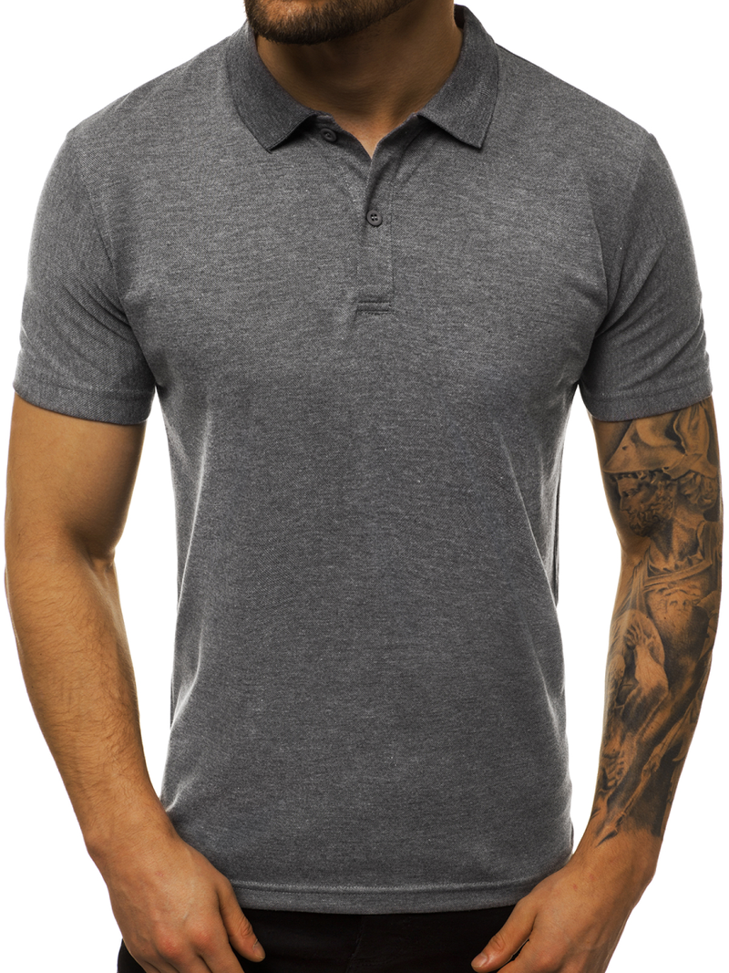 Polo de hombre grafito OZONEE JS/GD01