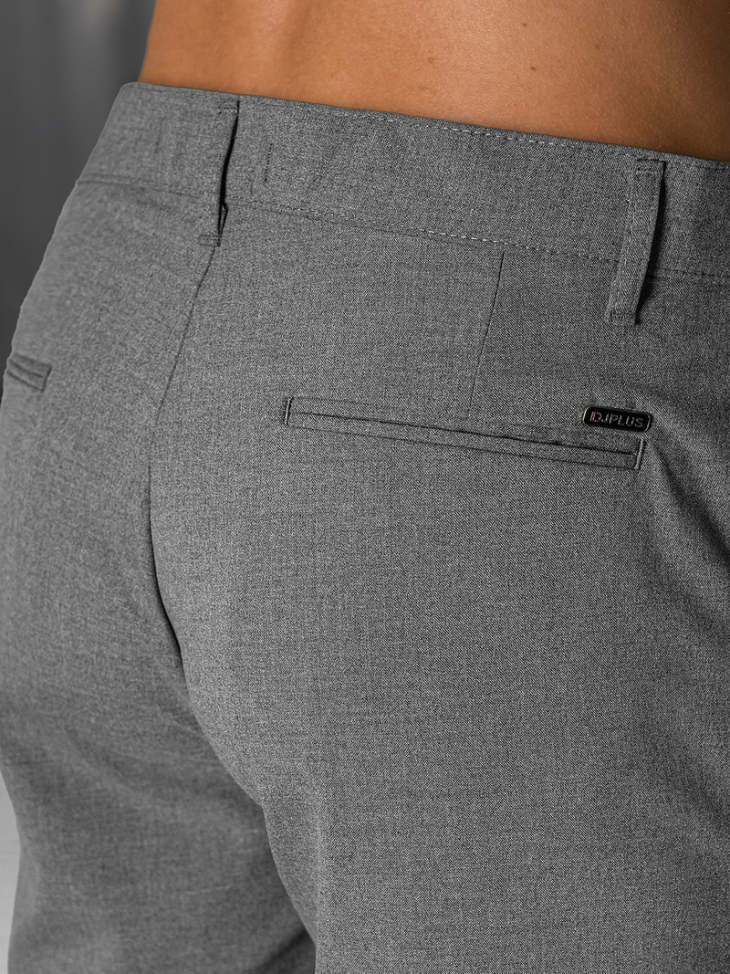 Pantalones cortos chinos de hombre gris oscuro OZONEE DJ/4400