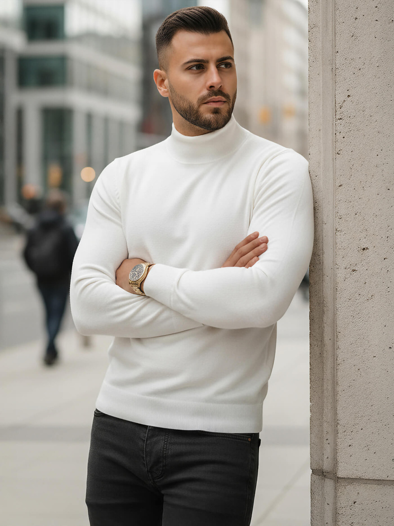 Jersey de hombre blanco OZONEE V/V24503