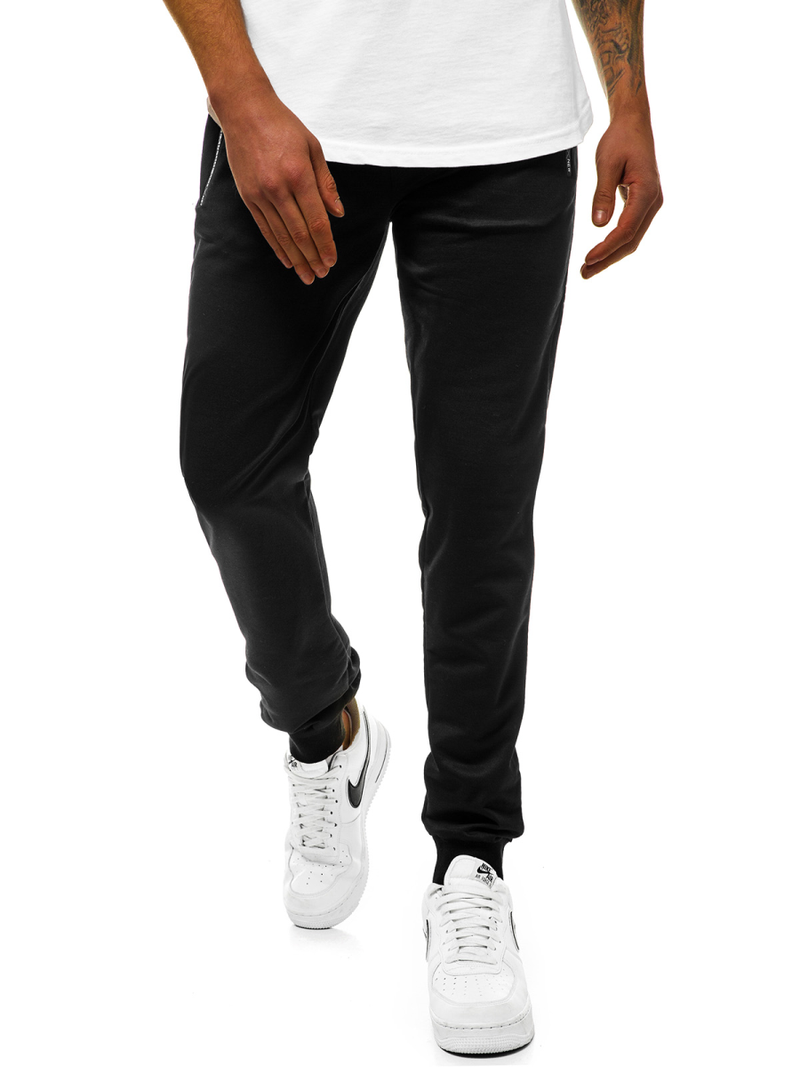 Pantalón de chándal de hombre negro JS/XW006S