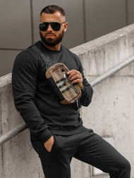 Chándal de hombre negro OZONEE JS/68C10380/3Z