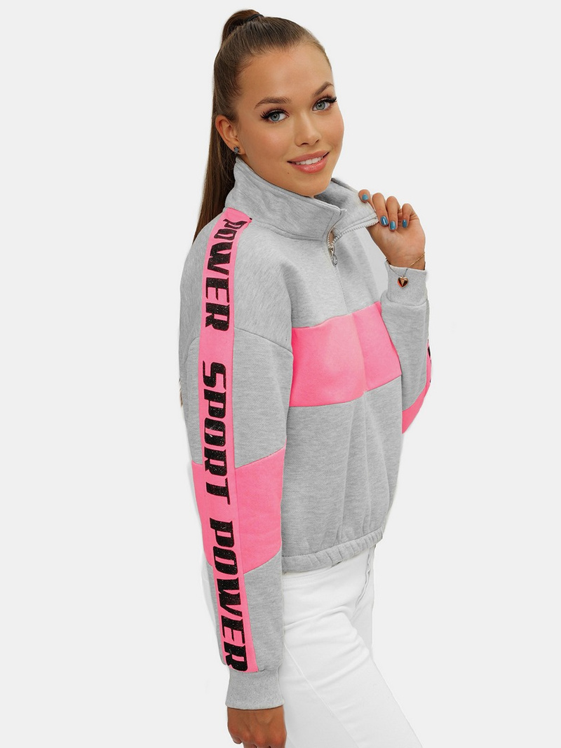 Sudadera de mujer gris OZONEE JS/B26020Z