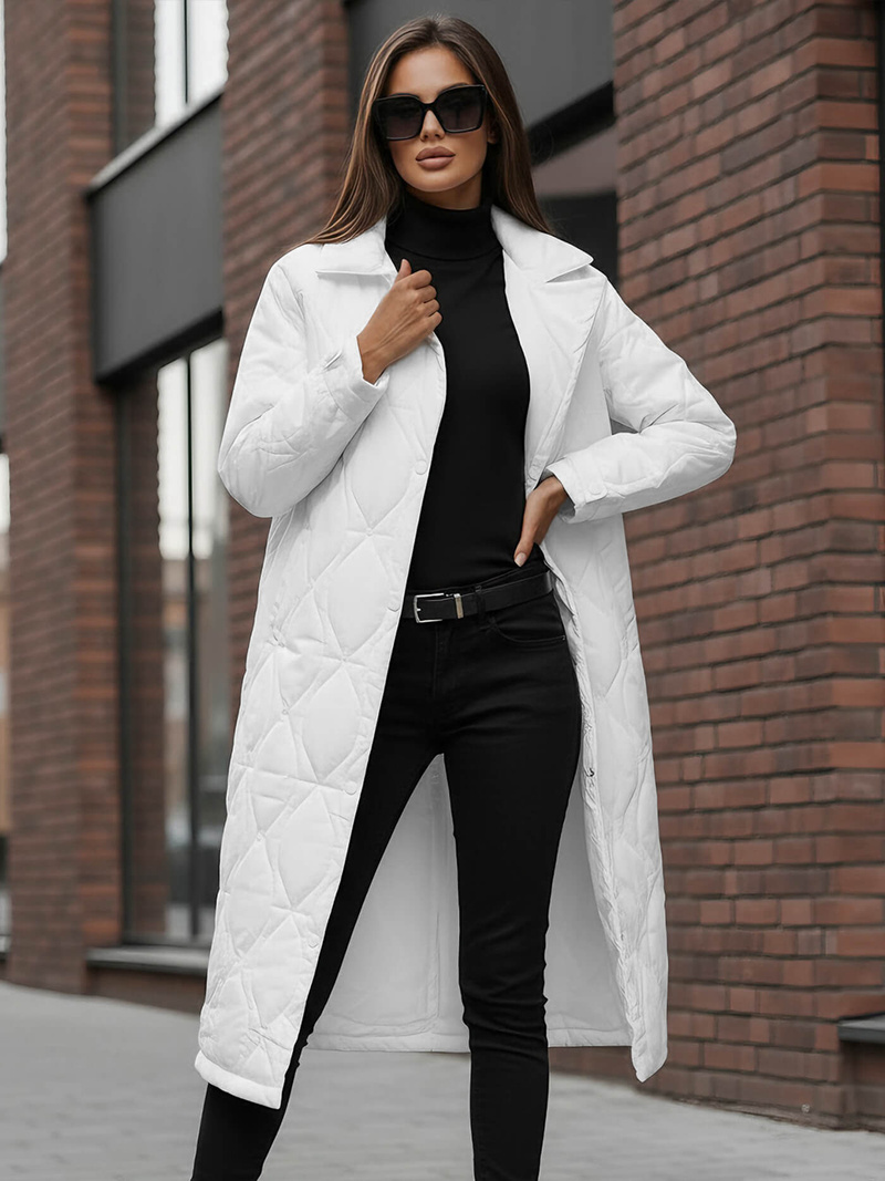 Chaqueta de mujer blanca OZONEE JS/5M3177/281Z