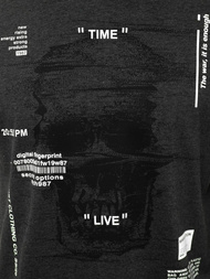 Camiseta sin mangas de hombre grafita-blanca OZONEE MACH/M1212