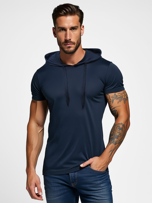 Camiseta de hombre granate OZONEE JS/8T89/25Z