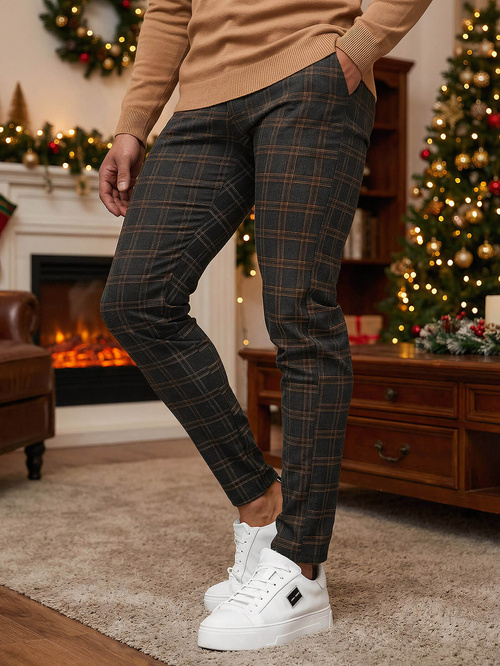 Pantalón chino de hombre grafito OZONEE DJ/5632Z