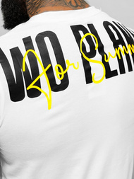 Camiseta de hombre blanca OZONEE O/T1277/1