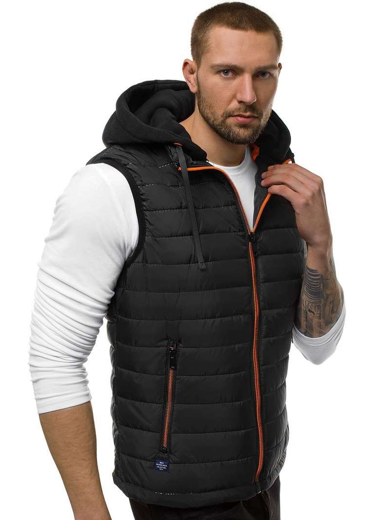 Chaleco de hombre negra OZONEE N/6102Z