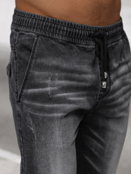 Vaqueros jogger de hombre negras OZONEE NB/MP0135N