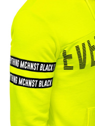 Sudadera de hombre neón amarilla OZONEE MACH/3123