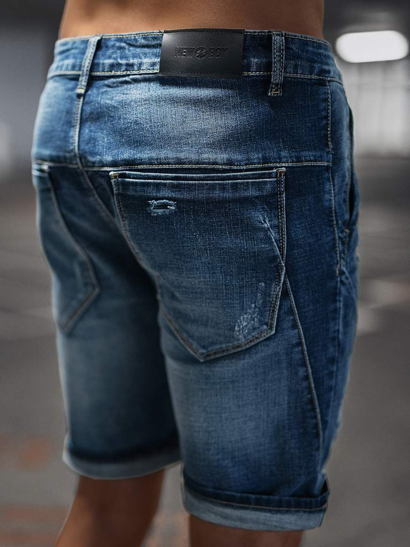 Pantalón corto de hombre azul OZONEE NB/MP0042BZ