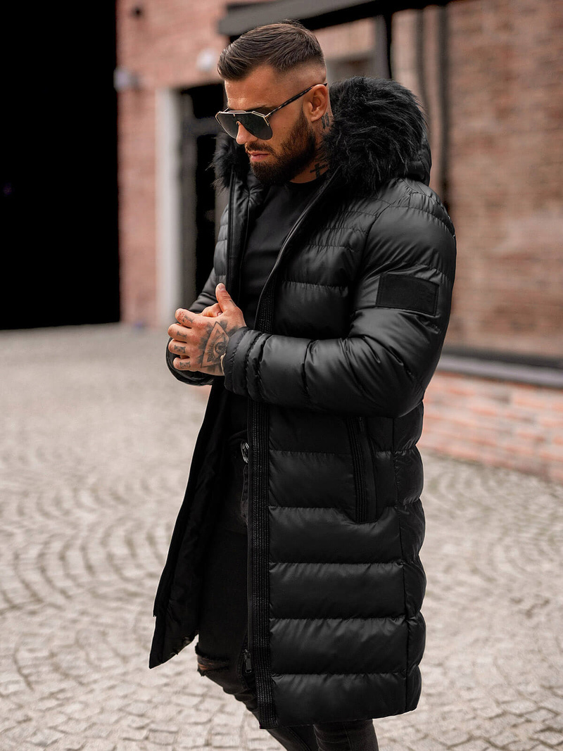 Chaqueta de hombre negra OZONEE O/M801Z