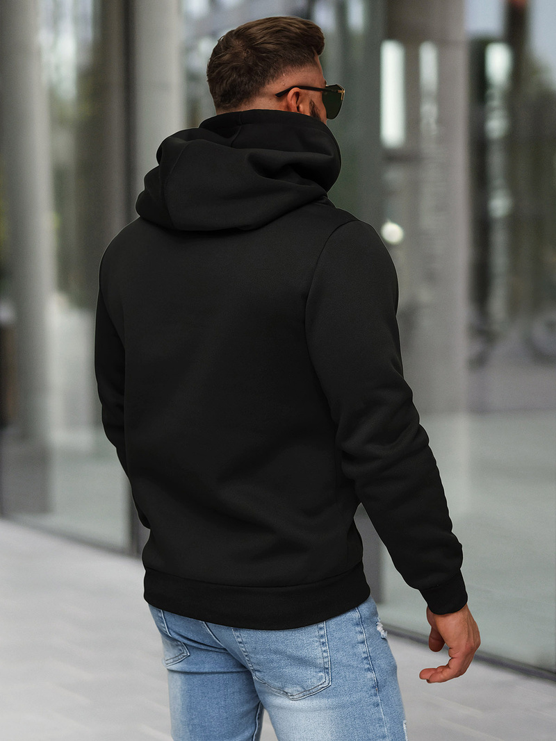 Sudadera de hombre negra OZONEE O/TT30508