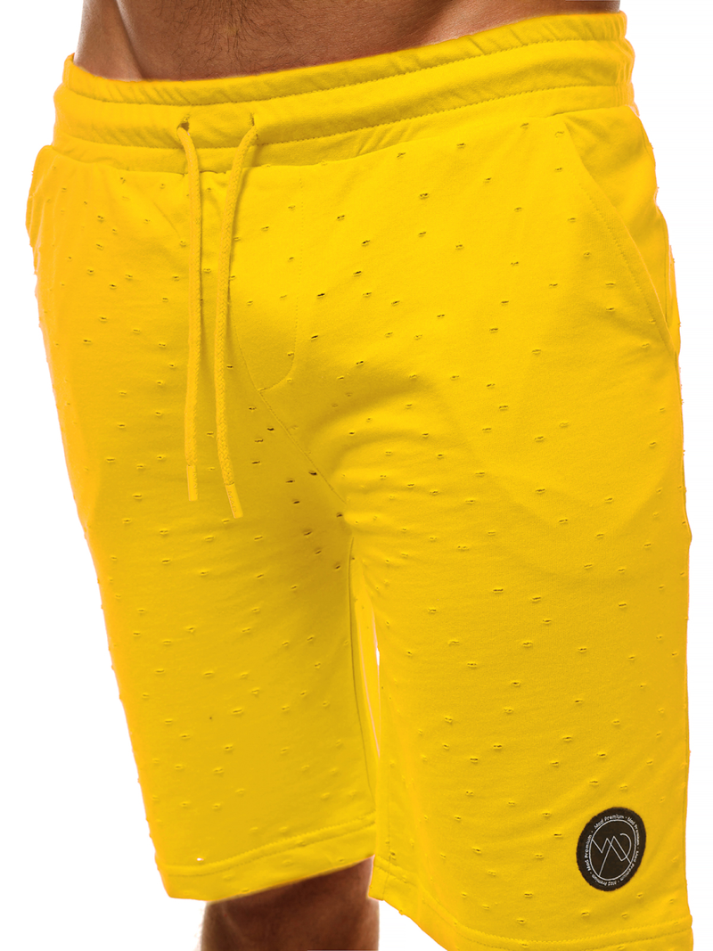 Pantalón corto de hombre amarillo OZONEE MAD/2923