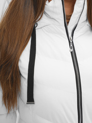 Chaqueta de mujer blanca OZONEE JS/M736/281Z