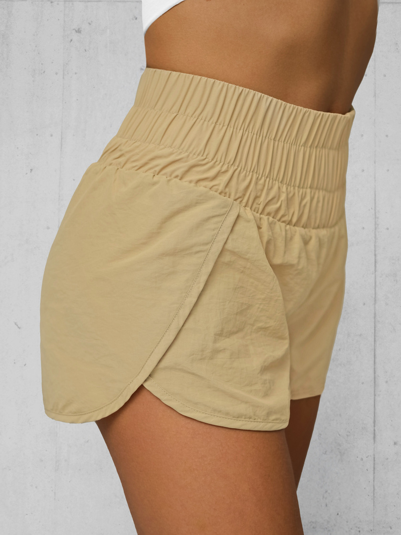 Pantalones cortos deportivos para mujer beige OZONEE JS/XY24019S
