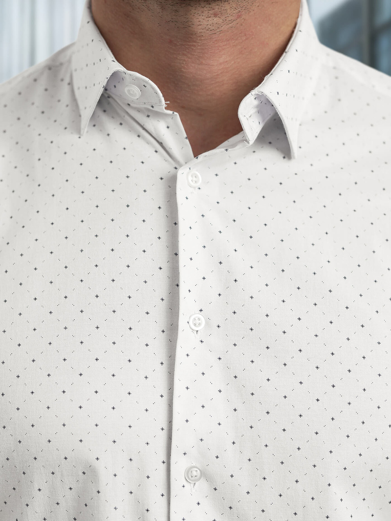 Camisa de hombre blanca OZONEE V/V185