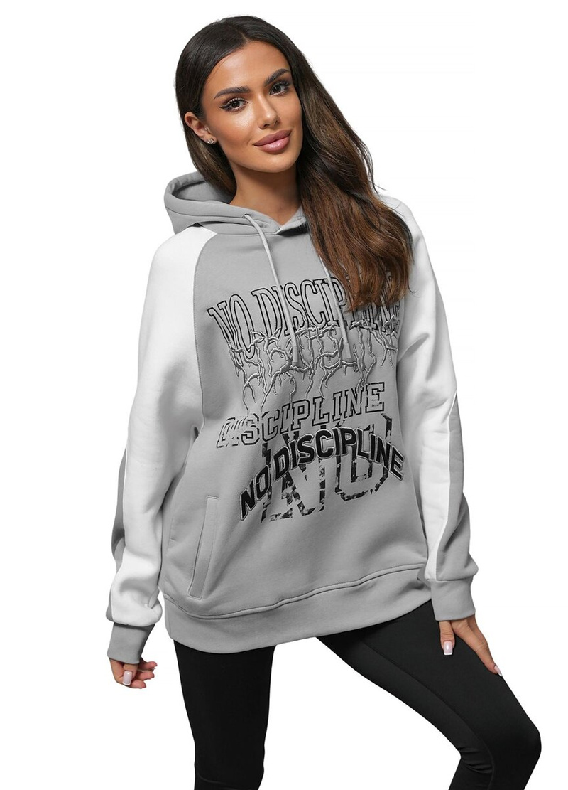 Sudadera de siva OZONEE O/SWE23037Z