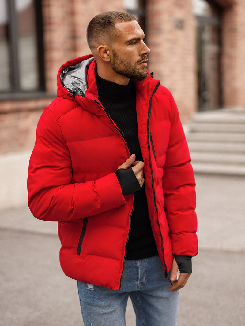 Chaqueta de hombre roja OZONEE JS/5M756/270Z