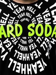 Camiseta de hombre negra OZONEE JS/KS1948Z