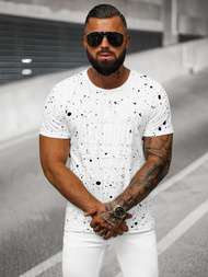 Camiseta de hombre blanca OZONEE JS/S016/1