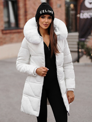 Chaqueta de mujer blanca OZONEE JS/16M9099/281